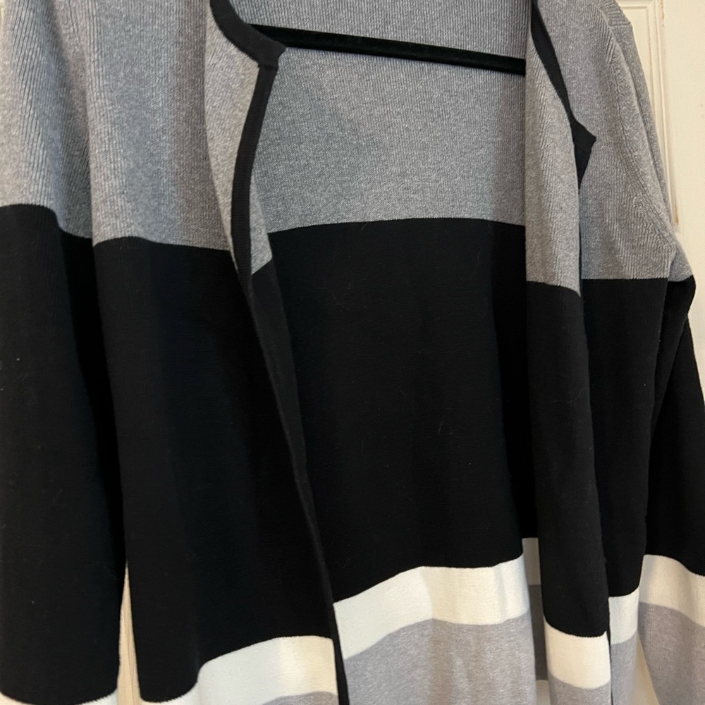 Colorblock Open Front Cardigan - Picture 4 of 4